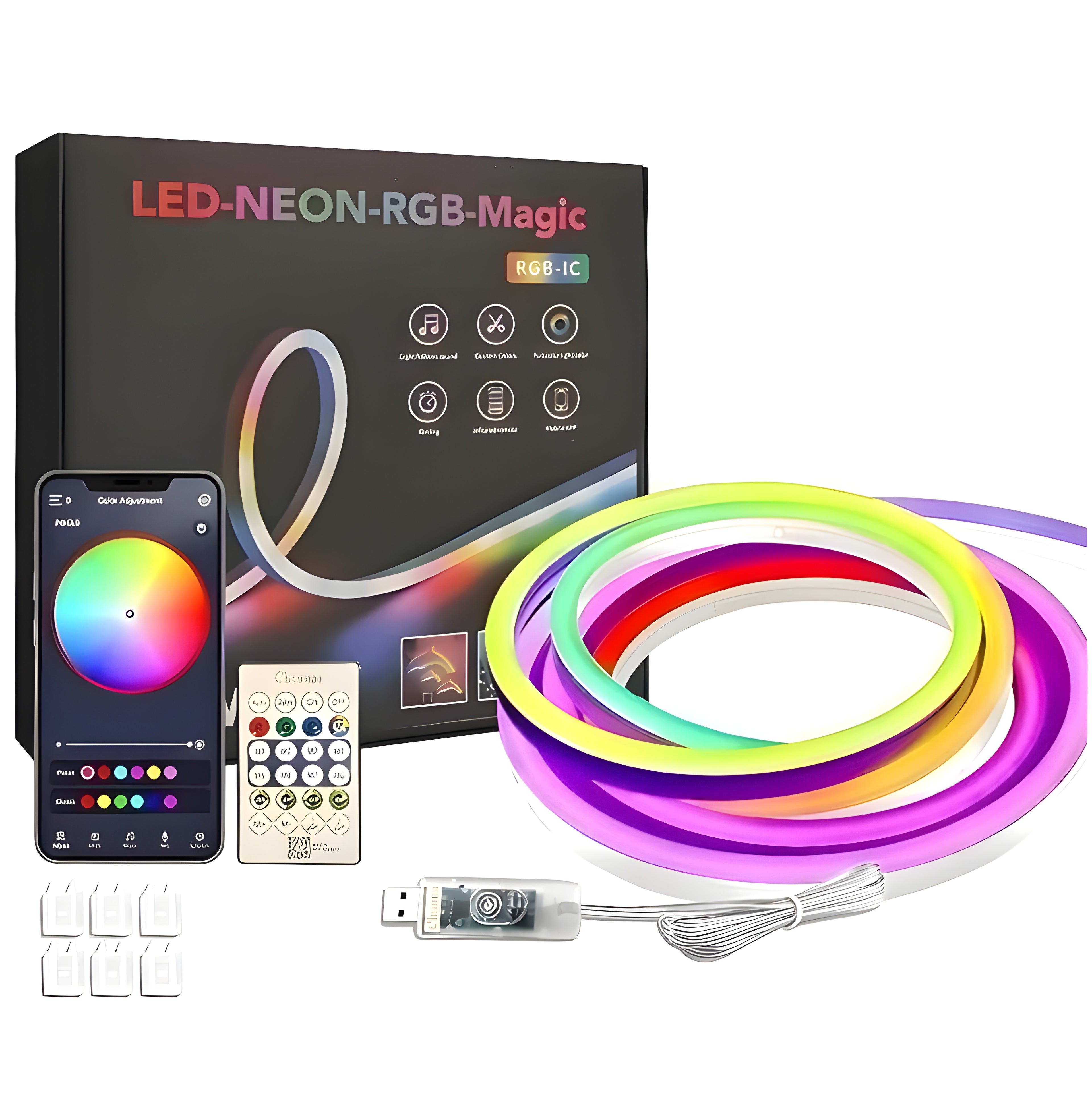 Magic RGB Neon Flexible Strip | Running RGB Flexible Neon