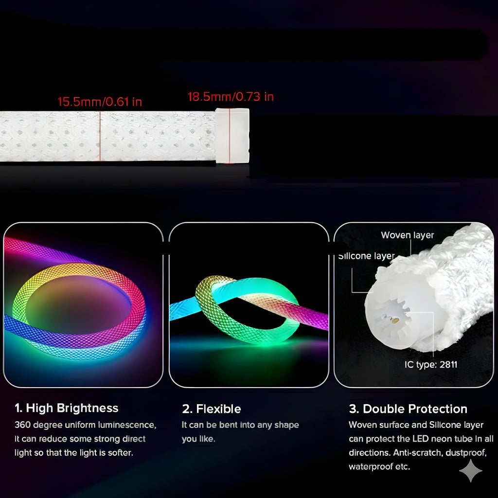 RGB NYLON ROPE LIGHT (Dynamic lighting)