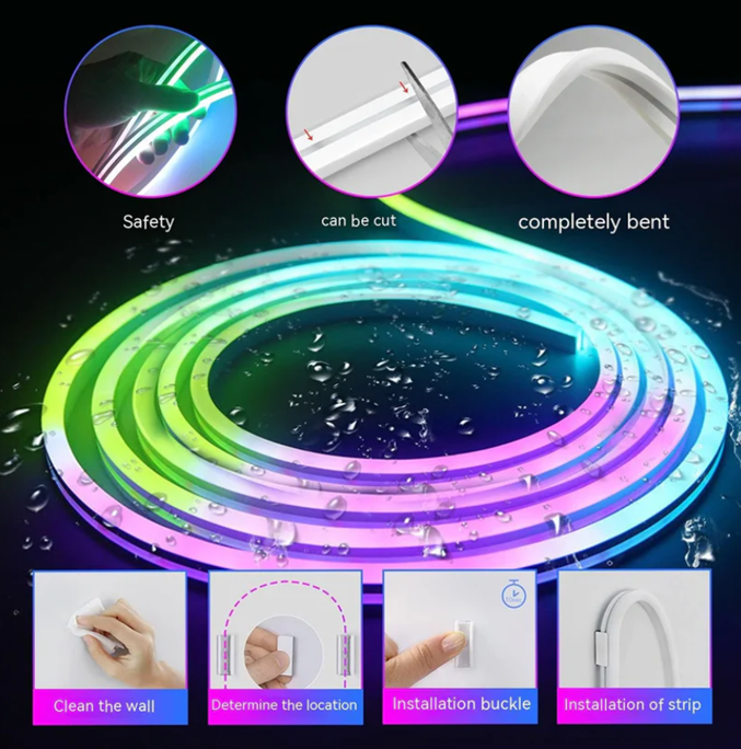 Multicolors Remote Control Neon Strip Light | RGB Strips | Neon Strips