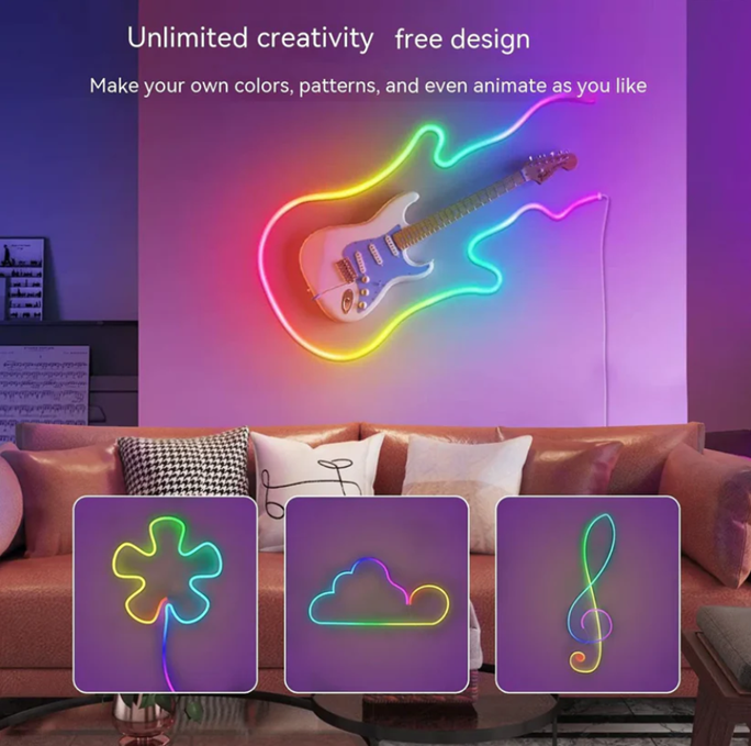 Multicolors Remote Control Neon Strip Light | RGB Strips | Neon Strips