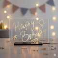 Re-writable LED Lamp with Acrylic Base