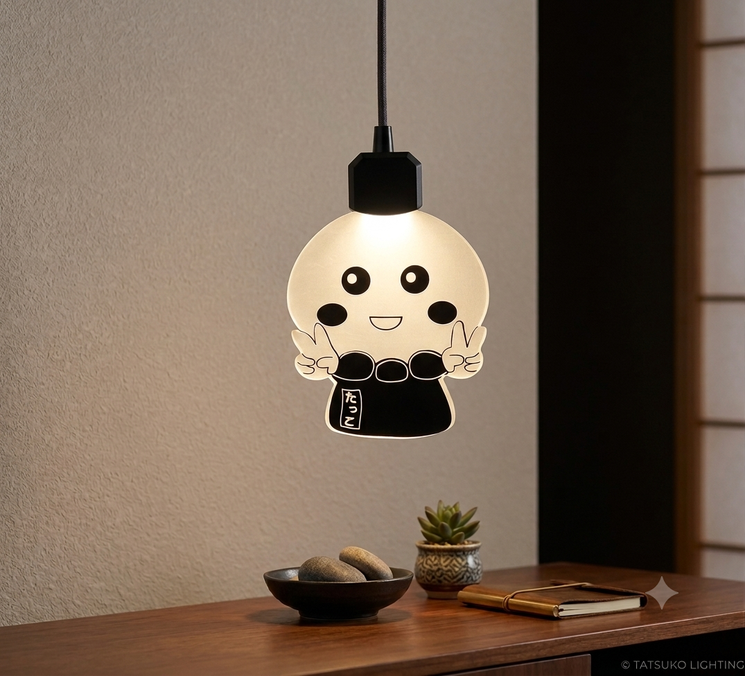 Kawaii Spirit  Contour Acrylic Hanging Lamp