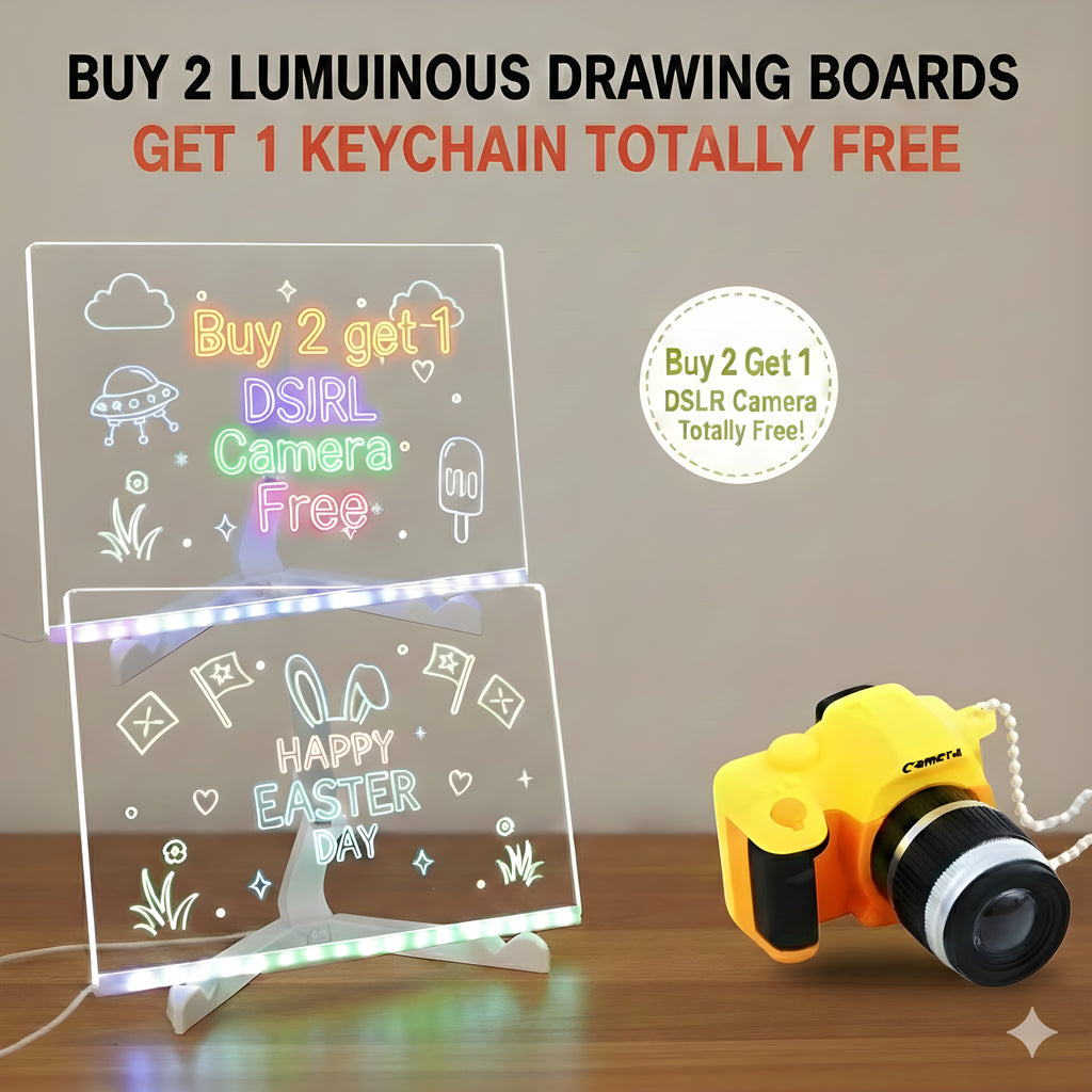 LED Luminous Magical Drawing Board | Buy 2 Get 1 Free DSLR Camera | Buy 3 Get 2 DSLR Camera