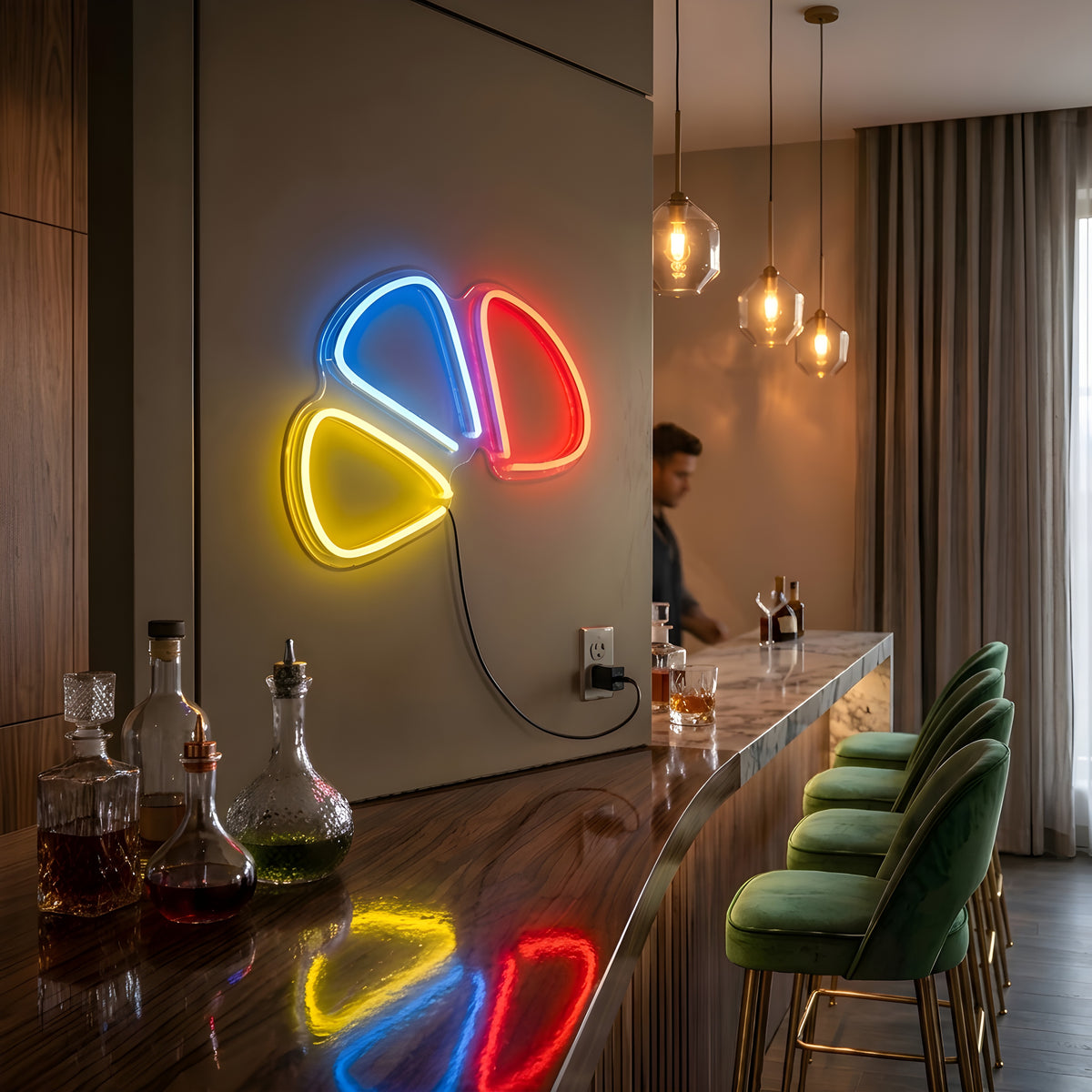 Tri-Color Neon Rope Light