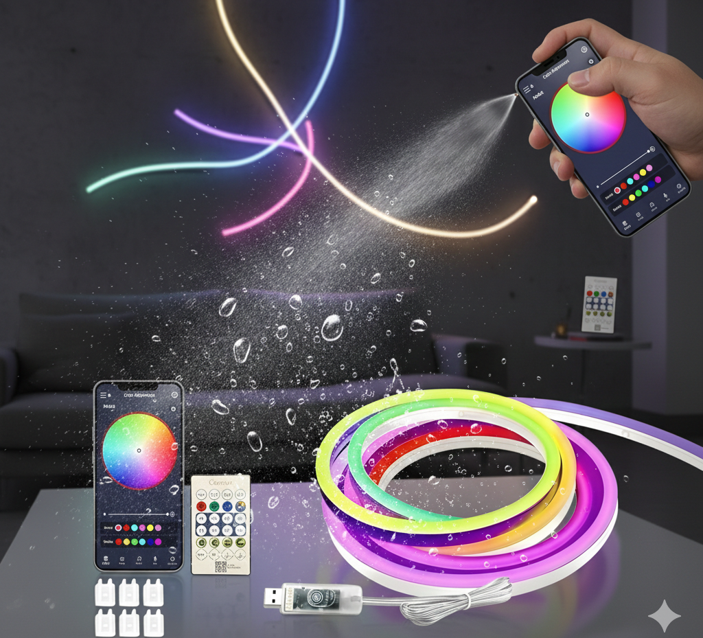 Magic RGB Neon Flexible Strip | Running RGB Flexible Neon