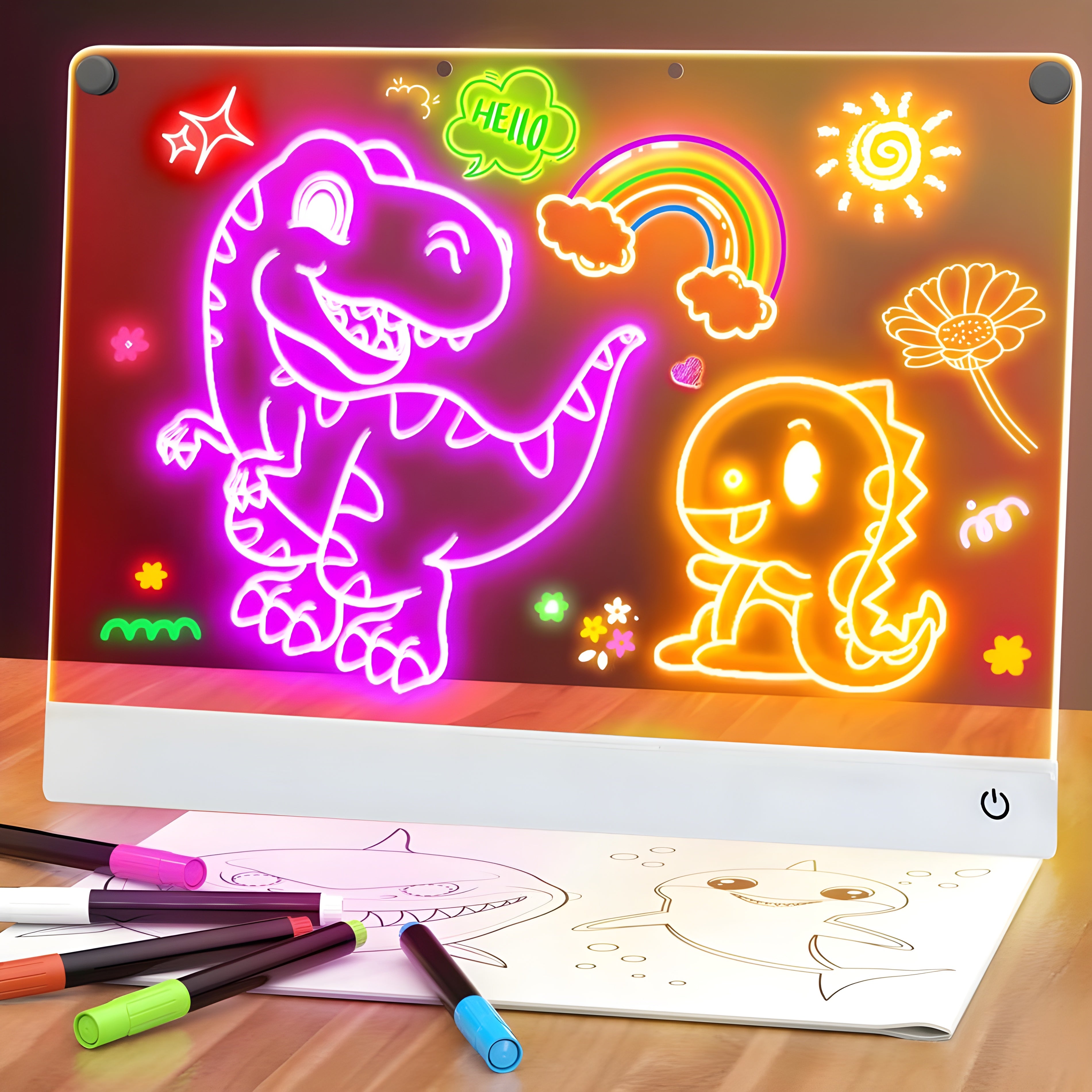 LED Luminous Magical Drawing Board | Buy 2 LED Get 1 Free Glowing Bag | Buy 3 LED , Get 2 Free Glowing Bag