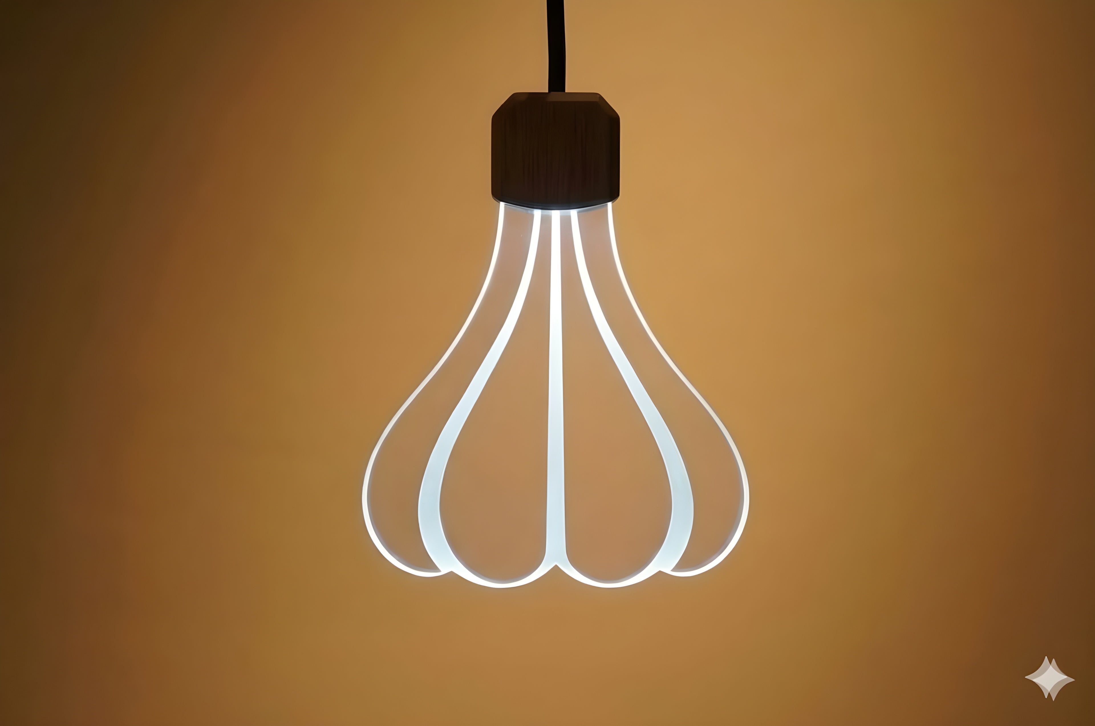 The Garlic Contour Acrylic Hanging Light